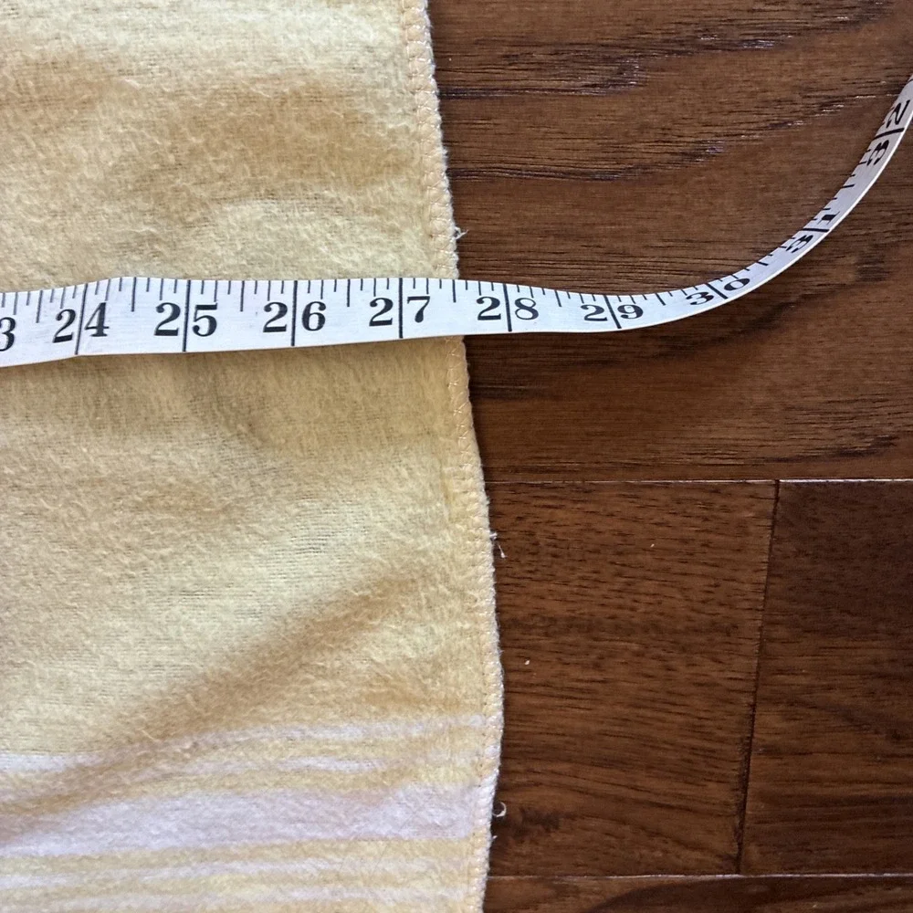 VTG Baby Yellow Flannelette Receiving Blanket Judy Sheet Co. 27.5